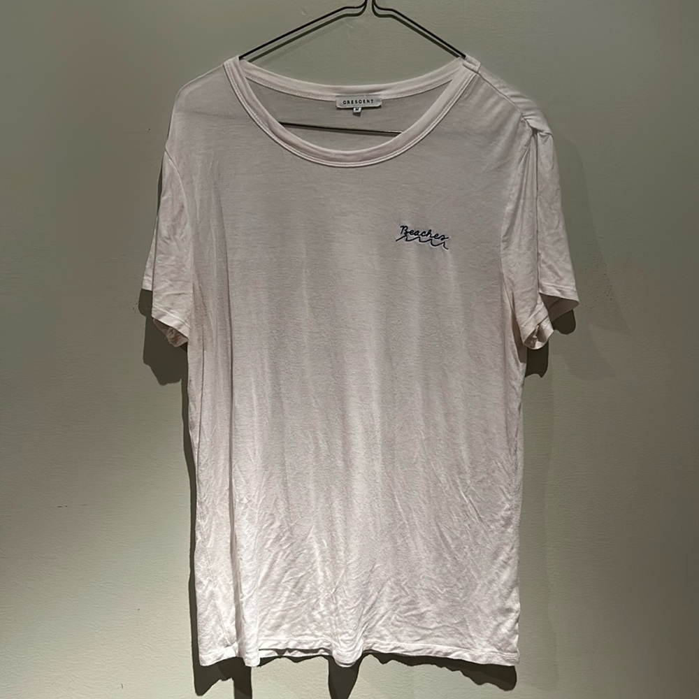 “Beaches” Embroidered T-Shirt